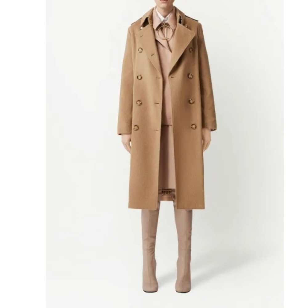 Burberry Cashmere Double-Breasted Coat - Picture 2 of 11